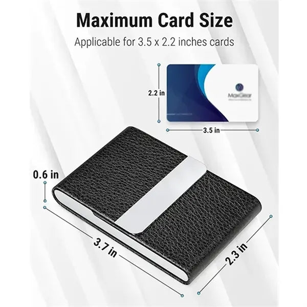 PU Leather Business Card Case Holder