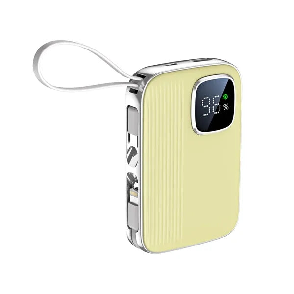 10000mAh Power Bank Bulit In Cable