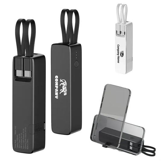 LED Flashlight 5000mah Power Bank With Charging Cable