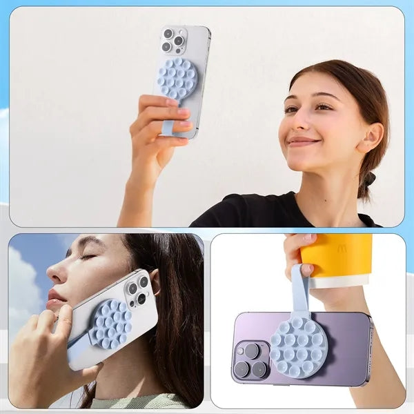 Magnetic Silicone Suction Cup Phone Grip Holder Stand