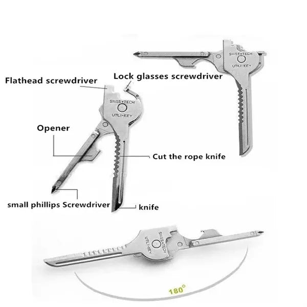 6 combined with 1 pass-key clasp