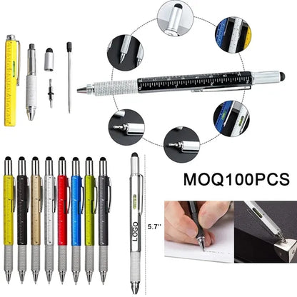 6 in 1 Multifunction Tools Ballpoint Pen With Screwdriver Ru