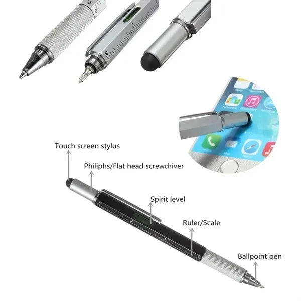 6 in 1 Multifunction Tools Ballpoint Pen With Screwdriver Ru