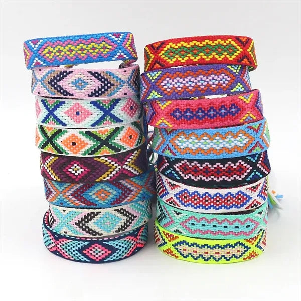 Bohemian Colored Woven Bracelet