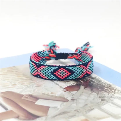 Bohemian Colored Woven Bracelet