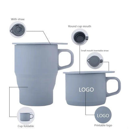Retractable Folding Silicone Mug