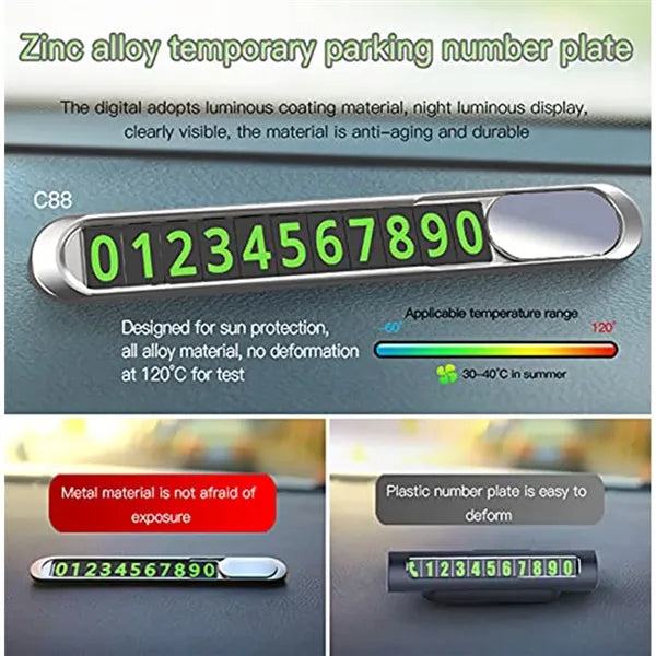 Temporary Phone Number for Car Dashboard