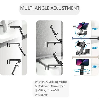 Phone Holder for Tray Table Use