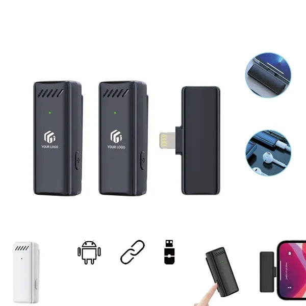 Smart Noise Canceling Wireless Lavalier Microphone