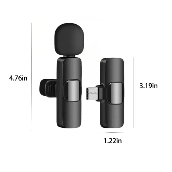 Travel video recording mini mic wireless lavalier microphone