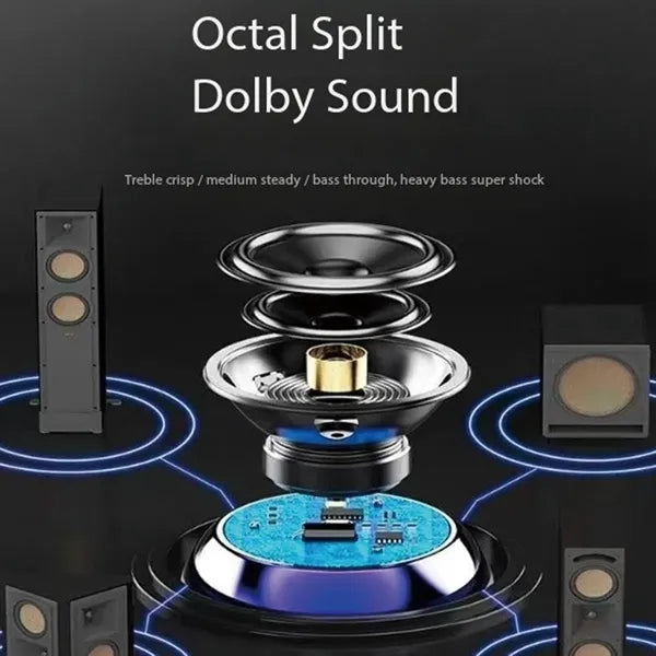 Portable mini subwoofer card-insertable bluetooth speaker
