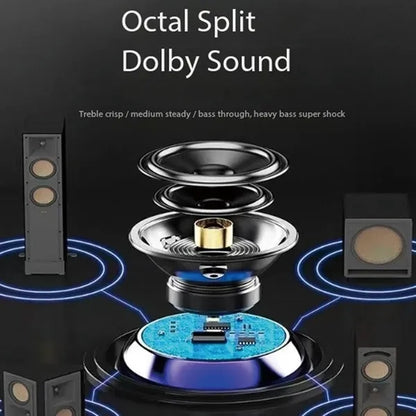 Portable mini subwoofer card-insertable bluetooth speaker