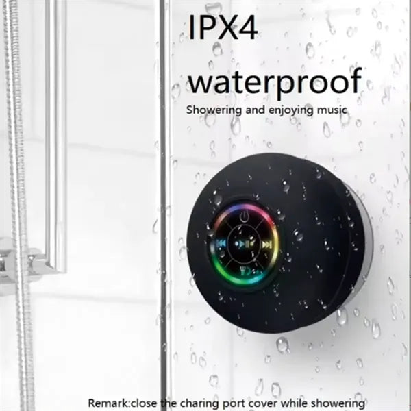 Mini waterproof bluetooth shower speaker with suction cup
