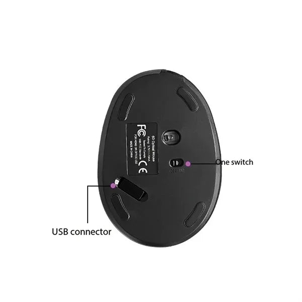 Rechargeable  Vertical Wireless Ergonomic Mouse