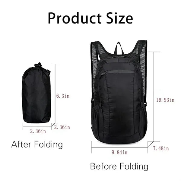 Small Lightweight Leisure Sports Folding Waterproof Backpack