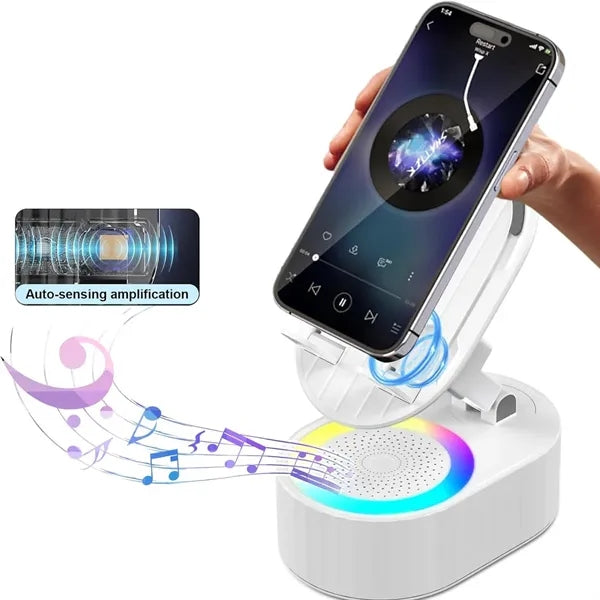 Cellphone Stand with Bluetooth Speaker