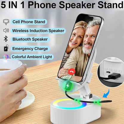 Cellphone Stand with Bluetooth Speaker