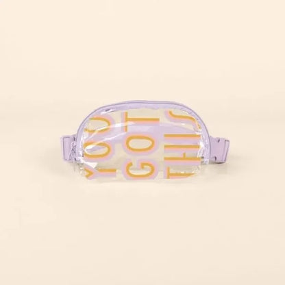 SIMPLE BELT BAG - CLEAR VINYL