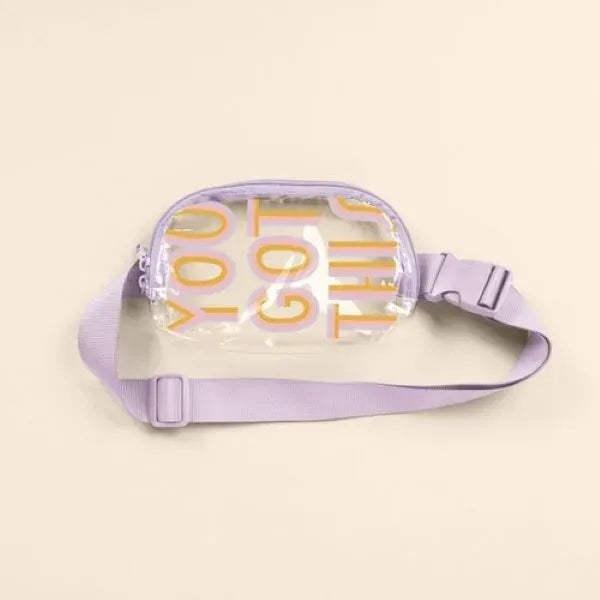 SIMPLE BELT BAG - CLEAR VINYL