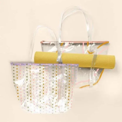 WEEKENDER YOGA TOTE - CLEAR VINYL