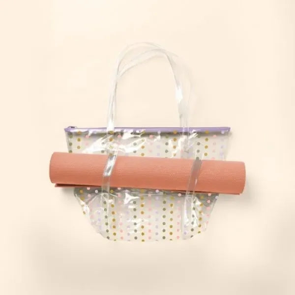WEEKENDER YOGA TOTE - CLEAR VINYL