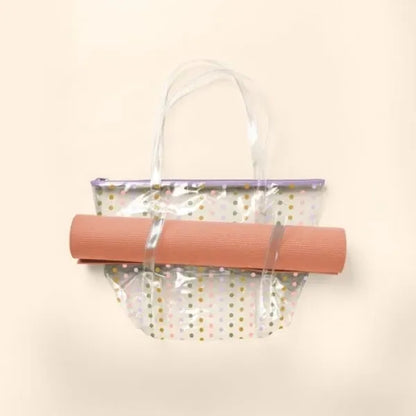 WEEKENDER YOGA TOTE - CLEAR VINYL