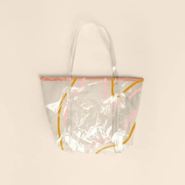 WEEKENDER YOGA TOTE - CLEAR VINYL