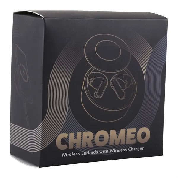 Chromeo Wireless Earbuds And Wireless Charger