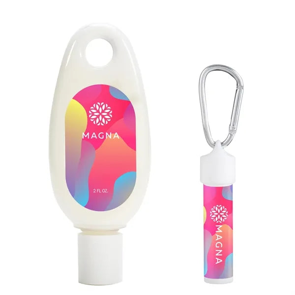 Quench Hand & Body Lotion & Lip Moisturizer Carabiner Kit