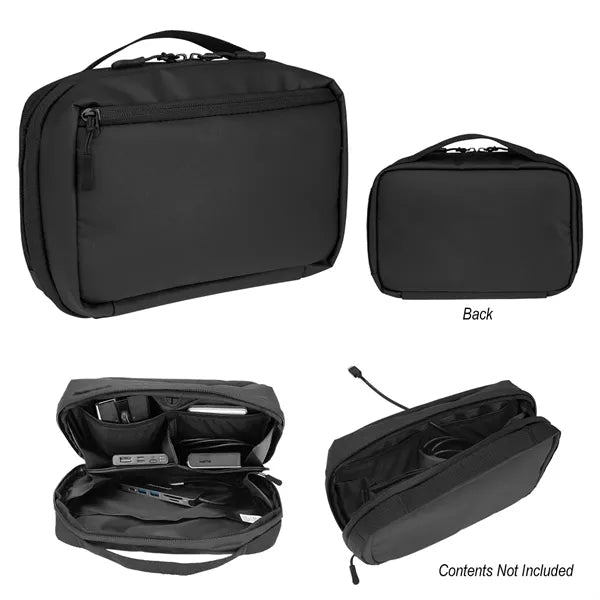 rPET Tech Pouch With Easy Cord Access