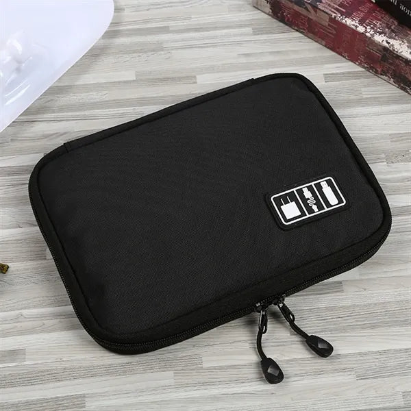 Electronic accessories portable travel cable organizer pouch