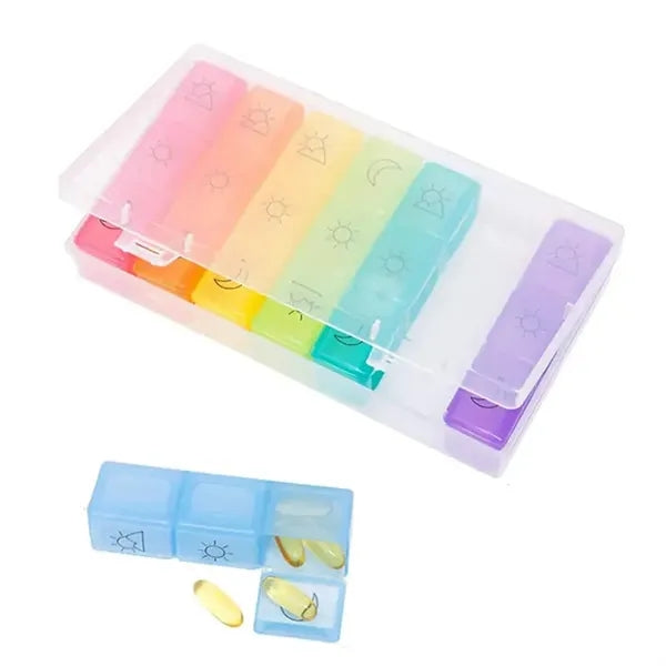7 Day 21 Compartment Medicine Box