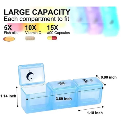 7 Day 21 Compartment Medicine Box