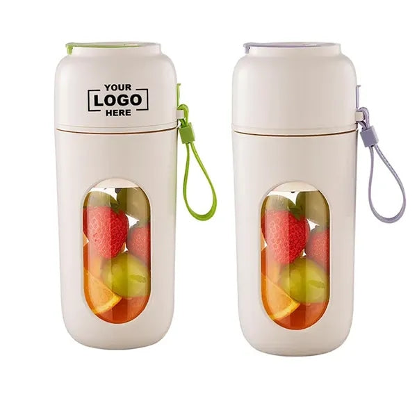 Portable 12-Blade Blender Cup with Straw and Handle