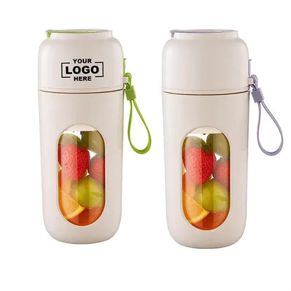 Portable 12-Blade Blender Cup with Straw and Handle