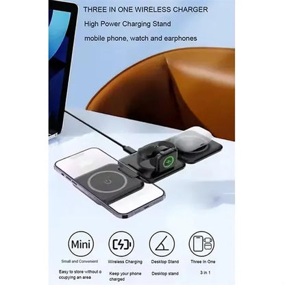 3 In 1 Multi-Functional Magnetic Wireless Chargers