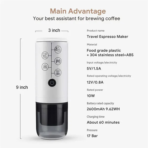 Portable Electric Espresso Machine