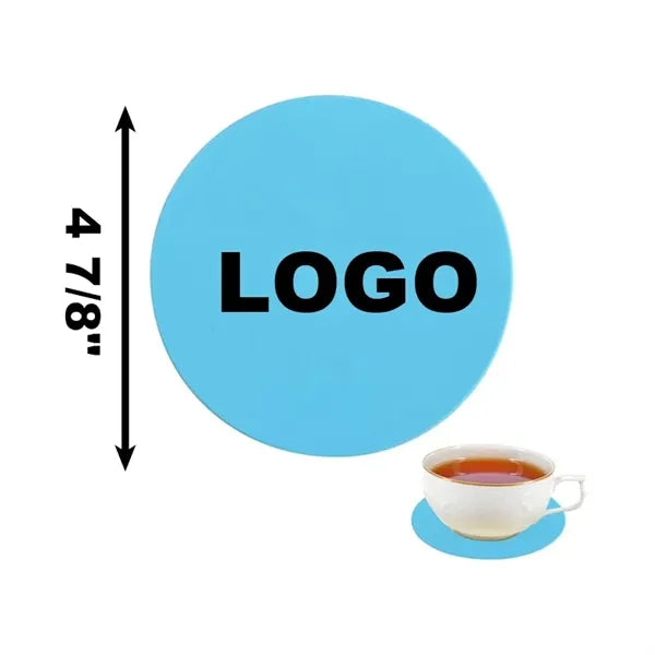 5" Round Silicone Heat Insulation Coaster with Jar Opener