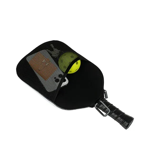 Two Pocket Fence Hanger Pickleball Paddle Cover - Full Color