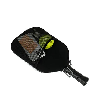 Two Pocket Fence Hanger Pickleball Paddle Cover - Full Color