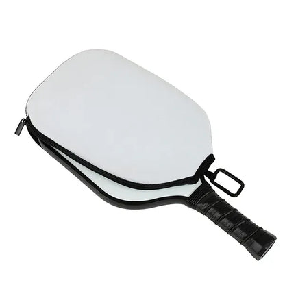 Two Pocket Fence Hanger Pickleball Paddle Cover - Full Color