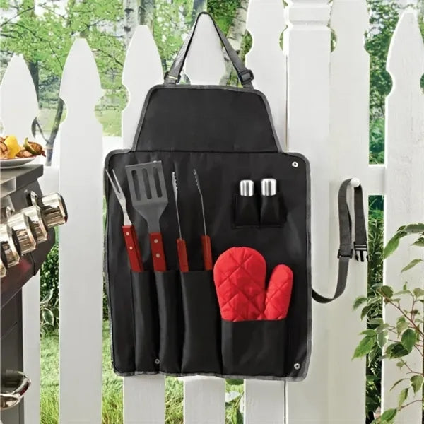 7 Pieces BBQ Apron Set