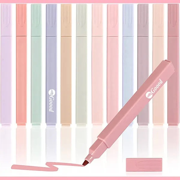 Aesthetic Cute Pastel Highlighters Set