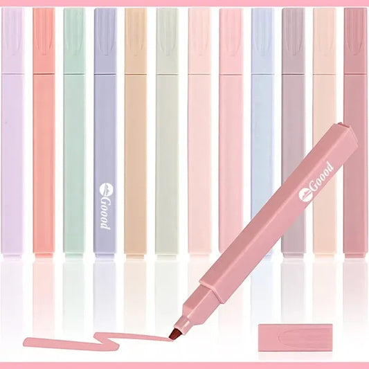 Aesthetic Cute Pastel Highlighters Set