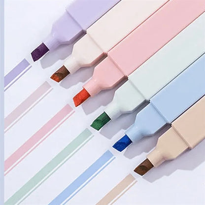 Aesthetic Cute Pastel Highlighters Set