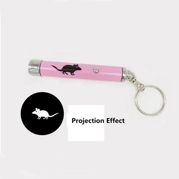 LED Cat Teaser Keychain