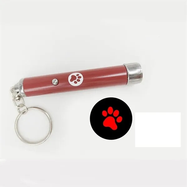 LED Cat Teaser Keychain