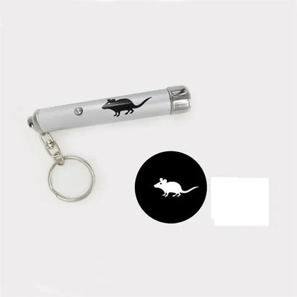LED Cat Teaser Keychain