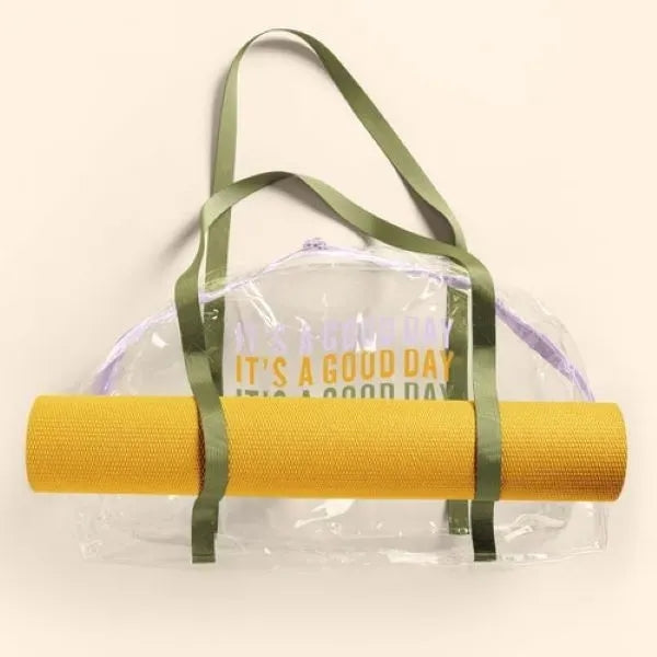 SOMEWHERE YOGA TOTE - CLEAR VINYL