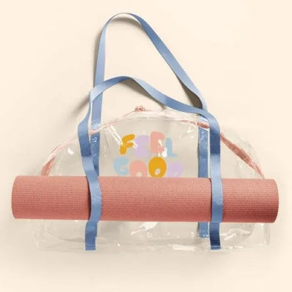 SOMEWHERE YOGA TOTE - CLEAR VINYL